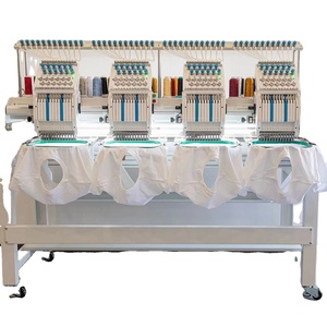Máquina de Bordar Industrial Computarizada de <span class=keywords><strong>4</strong></span> <span class=keywords><strong>Cabezas</strong></span> y 15 Agujas, 1200 RPM, Motor Servo Patentado, Nueva, para Uso Doméstico - Product Image 1