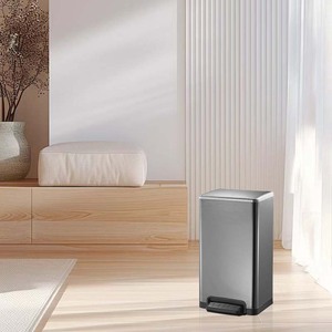 <span class=keywords><strong>Contenedor</strong></span> de <span class=keywords><strong>basura</strong></span> doméstico para Hotel comercial, Cubo de <span class=keywords><strong>reciclaje</strong></span> de oficina con pedal de oro negro de 50L, Pedal para oficinas, cubos de <span class=keywords><strong>basura</strong></span> - Product Image 4