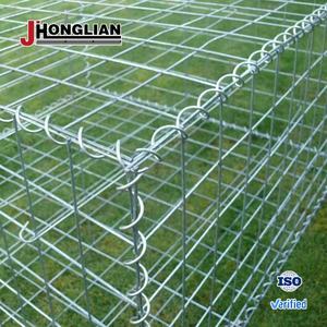 Galvanizli kaynaklı tel örgü Retaing duvar eğim koruma mühendislik kaynaklı galvanizli <span class=keywords><strong>Gabion</strong></span> sepet taş çit - Product Image 2