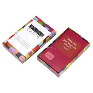 Cartes à jouer pour enfants, emballage Oem personnalisé, jeu pour enfants, carte mémoire Flash avec boîte