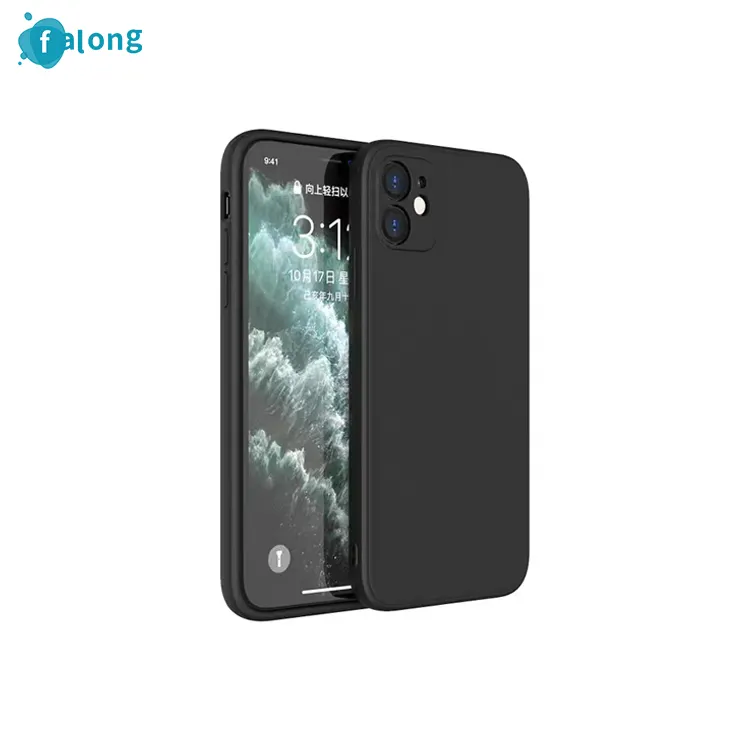 For iPhone 7 6 6S 8 Plus Case Luxury Liquid Silicone Soft Cover For iPhone 11 12 Pro X XR XS Max Shockproof Phone Case