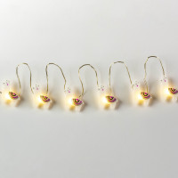 Linterna LED de juguete de Alpaca 3D, cable de cobre con 25 LED, USB o batería, control remoto para fiestas de Navidad