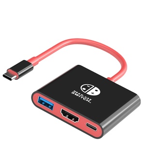 TUTI - Los Más Vendidos, Hub <span class=keywords><strong>USB</strong></span> 3 en 1, ABS HDTV 4k30hz, <span class=keywords><strong>USB</strong></span> <span class=keywords><strong>3.0</strong></span>, <span class=keywords><strong>PD</strong></span> 100w, Estación de Carga Tipo <span class=keywords><strong>C</strong></span> para N-Switch - Product Image 2