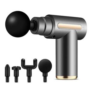Pistolet de massage <span class=keywords><strong>mini</strong></span> rechargeable chaud et froid pour relaxation musculaire, pistolet fascia avec 6 têtes de massage - Product Image 1