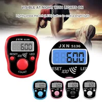 Compteur numérique électronique portable en acier inoxydable avec écran LCD pour Tasbeeh/Tasbih, Compteur manuel de perles, Compteur à clics
