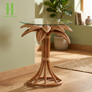 Best Quality Livingroom Furniture Round Rattan Coffee & Tea <b>Table</b> Modern Style Handcrafted Natural <b>Tables</b> From Vietnam Factory - Product Image 1