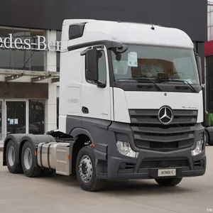 Gebruikte China Benz Actros 6X4 Tractor Head Truck Gebruikte Truck Tractor 31 - 40T Aanhangwagen Head Statiegeld