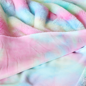 Tùy chỉnh Heavyweight TIE DYE in <span class=keywords><strong>PV</strong></span> lông cừu tổng hợp thỏ giả lông Polyester Vải - Product Image 5