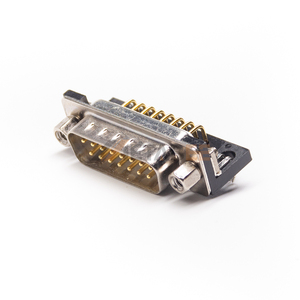 Conector <span class=keywords><strong>D</strong></span>-<span class=keywords><strong>Sub</strong></span> de 15 Pines Macho en Ángulo Recto, Chapado en Oro, DB15, 90 Grados, Montaje en PCB, 2 y 3 Filas, Alta Densidad, <span class=keywords><strong>HD15</strong></span> - Product Image 5
