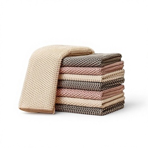 Paño limpiador de microfibra con textura de grano de maíz, sin pelusas ni marcas, absorbe el polvo, ideal para cocina, hogar y oficina. - Product Image 1