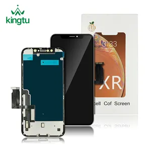 RJ XR için Incell iPhone 10R XR 6.1 inç Retina yüksek çözünürlüklü LCD ekran sayısallaştırıcı dokunmatik ekran değiştirme tam komple çerçeve meclisi