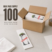 Sac à kebab imprimé en papier pour emballage alimentaire, sac de service à emporter pour doner shawarma, idéal pour restaurant, food truck, traiteur