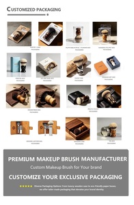 Pinceaux de maquillage professionnels à faible MOQ : <span class=keywords><strong>Pinceau</strong></span> Kabuki plat grand format, synthétique végétalien, double embout, moelleux pour le visage, <span class=keywords><strong>pinceau</strong></span> individuel - Product Image 6
