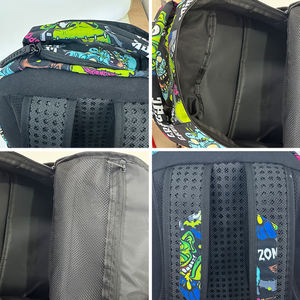 Multitaschen-Rucksack mit Graffiti-Print, Stylischer Laptop-Tagesrucksack, Schülerrucksack für Freizeit, Outdoor, Reisen und Alltag - Product Image 4