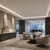 Spot LED encastré compact 12W, design à petite ouverture pour installation en plafond bas LP-FX7570SH-NR-22