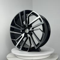Jantes en alliage de style exécutif de 19 pouces, 5x112 PCD ET 30 CB 66.6, finition noire canon de fusil usinée, pour Audi A6 VW Passat berline