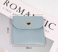 Pochette de rangement pour bijoux en cuir PU, de luxe, portable, style enveloppe, étui anti-poussière pour accessoires, vente en gros