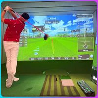 Corée du Sud In-Office Green Sports Entertainment Arena Project Virtual Golf Swing Practice Simulator Equipment Tennis Simulator