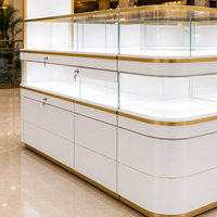 Comptoir de présentation de bijoux moderne sur mesure, vitrine en verre pour magasin de détail en centre commercial