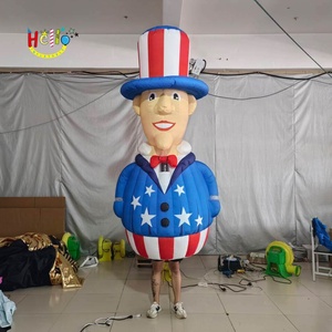 ชุดคอสตูมพ่อค้าขายของวันประกาศอิสรภาพแบบเป่าลม หัวใหญ่ สำหรับการแสดง - Product Image 1