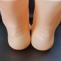 Mannequin de simulation pieds gauche et droit couleur peau Pvc chaussures de pied dur chaîne de cheville affichage pantoufles modèle croquis d'art