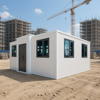Maison conteneur pliable à double aile, extensible, respirante, avec espace de vie épaissi pour dortoir et usage domestique