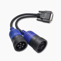 Adaptateur Nexiq pour camion diesel, connecteur USB OBD mâle 6 broches 9 broches DB15, 12-24V, 220g, PN 405048, lecteur de code, garantie 1 an