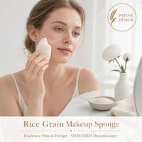 Éponge de maquillage JLY, utilisation humide et sèche, lavable, en polyuréthane hydrophile, pour le maquillage du visage