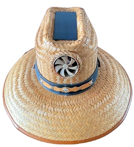 Get A Wholesale solar fan straw hats 