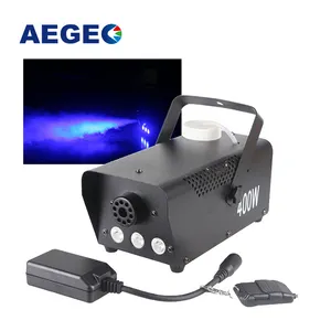 Inalámbrico 400W Mini rociador Fogger máquina de humo 3X1W Rgb luz Led esterilizador de niebla con Control remoto para coches fiesta de escenario