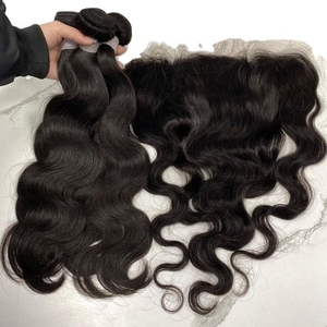 Extensiones de Cabello Humano Natural Ondulado Profundo, de un Solo Donante, Súper Dobles, con Cinta Adhesiva Transparente - Product Image 1
