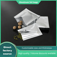 Sachet Cadeau Artisanal pour Thé Scellé Sous Vide PET+PE, Anti-Humidité, Fermeture Éclair Supérieure, Résistant aux Odeurs pour Aliments pour Animaux, Snacks, Noix, Graines, Sucre