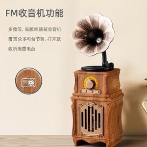 Nuevo Altavoz Inalámbrico AS31 para 5.3, Salida de 7W, Radio Fonógrafo Retro, Batería Integrada, Función de Avisos de <span class=keywords><strong>Voz</strong></span> para el Hogar - Product Image 4