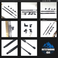 Kit de Amortiguadores para Capó Delantero para Toyota Hilux Vigo 2005-2014, Soporte de Elevación con Gas, Instalación sin Perforación, Fijación con Pernos - 1 Par