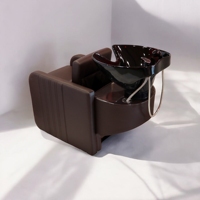[ECCLIM] Fauteuil de lavage semi-automatique EC-012 professionnel pour salon, en acier inoxydable, design moderne, soin doux officiel, extérieur