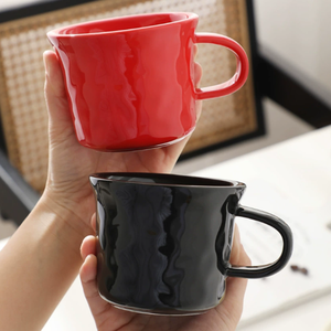 Minimally Designed Hand-Molded Porcelain <b>Mug</b> <b>Reusable</b> Dishwasher Microwave Safe Customizable Logo Cartoon Style Business Gift - Product Image 2