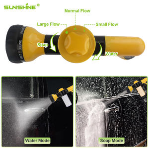 شاش شاش 8 نمط خرطوم مياه بخاخ رشاش صابون لغسيل السيارات مصنوع من البلاستيك المتين - Product Image 3