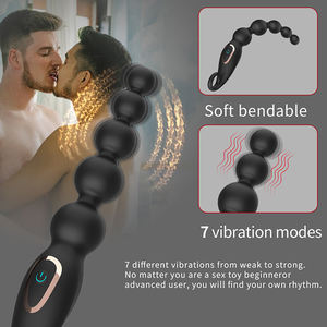 Vibrador Anal de Silicona, Tapón Anal, Estimulador de Punto G, Juguete Sexual para Adultos, Masturbación, Cuentas Anales para Parejas - Product Image 5