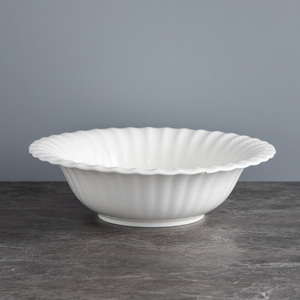 Service de table en porcelaine blanche motif lotus, vaisselle en céramique embossée, vente en gros personnalisée pour hôtel, restaurant, mariage - Product Image 5