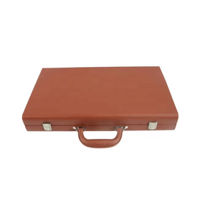 Bordo personalizzato del Backgammon della scatola di cuoio durevole personalizzato del gioco di scacchi turco personalizzato - Product Image 6