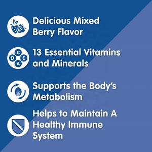 Las mejores gomitas multivitamínicas para adultos Vitaminas a <span class=keywords><strong>B</strong></span> C D E Vegetariano Sin OGM Sin <span class=keywords><strong>gluten</strong></span> Sin azúcar - Product Image 4