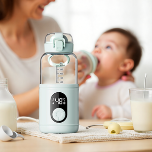 Nouvelle arrivée Chauffe-lait portable en verre sans fil détachable pour bébé Chauffe-biberon pour formule - Product Image 1