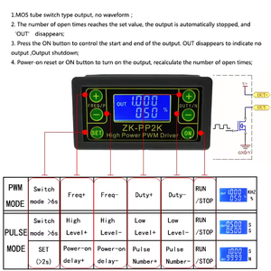 ZK-PP2K tín hiệu máy phát xung tần số Máy phát điện ổ đĩa mô-đun xung chu kỳ tần số mô-đun 1Hz-150Khz điều khiển động cơ - Product Image 4