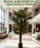 Palmier grandes plantes artificielles tige unique plusieurs tailles palmier hawaïen décoration d'hôtel artificielle