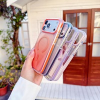 Étuis transparents dégradés magnétiques intégrés pour iPhone 18 17 Pro Max et iPhone 18 17 Air