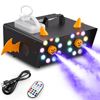 Máquina de Humo de 1500W con 18 LED RGB, DMX512, Aleación de Aluminio, Alto CRI 90, Conexión a Barra, Iluminación para Bodas y Espectáculos