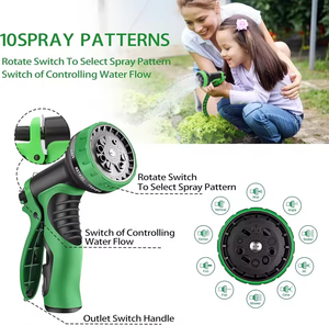 Manguera Mágica Expandible de Nuevo Diseño, Juego de Mangueras con Boquilla de 10 Funciones, Manguera de Agua de Polímero de 4 Capas, Alta Presión, Resistente a la Oxidación - Product Image 3