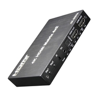 DT-7442SF 4K 60Hz Video-Matrix 4x2 mit Optischem und 3,5mm Audio HDMI Matrix-Switcher 4 Ein 2 Aus