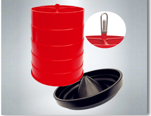 وعاء تغذية دجاج بلاستيكي من المصنع، سعة 15 كجم، مغذيات حيوانات وطيور ودواجن - Product Image 5