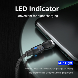 Nuevo estilo 2024, Cable magnético de alta calidad para teléfono móvil, cargador de teléfono múltiple giratorio de 540 grados, Cables Usb C <span class=keywords><strong>3</strong></span> en 1, logotipo gratuito - Product Image 6